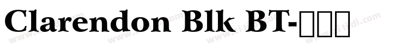 Clarendon Blk BT字体转换